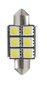 LED L306W - C5W 36mm 6xSMD5050 Radiaator CANBUS Valged M-TECH LED pirnid hind ja info | Autopirnid | kaup24.ee