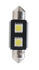 LED L305W - C5W 36 мм 2xSMD5050 Радиатор Canbus Белый M-Tech Светодиодные лампы цена и информация | Автомобильные лампочки | kaup24.ee