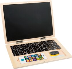 Puidust sülearvuti koos magnetilise tahvliga цена и информация | Развивающие игрушки | kaup24.ee