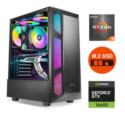 Gamer Ryzen 5 5600X 16GB DDR4 256GB SSD NVME 1TB HDD GTX1660 SUPER 6GB Windows 10 цена и информация | Стационарные компьютеры | kaup24.ee