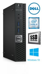 3040 Micro i3-6100T 4GB 960GB SSD Windows 10 Professional цена и информация | Стационарные компьютеры | kaup24.ee