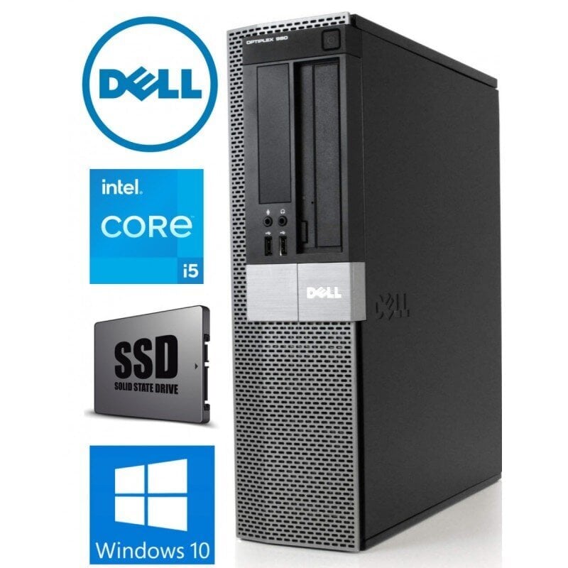 980 SFF i5-650 8GB 120GB SSD Windows 10 Professional hind ja info | Lauaarvutid | kaup24.ee