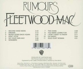 CD Fleetwood Mac Rumours CD hind ja info | Vinüülplaadid, CD, DVD | kaup24.ee