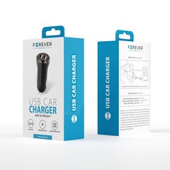 Forever CC-03 car charger 2x USB 3,6A black hind ja info | Mobiiltelefonide laadijad | kaup24.ee