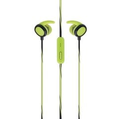 Setty wired earphones Sport green цена и информация | Наушники | kaup24.ee