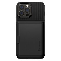 Spigen Slim Armor CS Case Cover for iPhone 13 Pro Armor Cover Card Wallet Black hind ja info | Telefoni kaaned, ümbrised | kaup24.ee