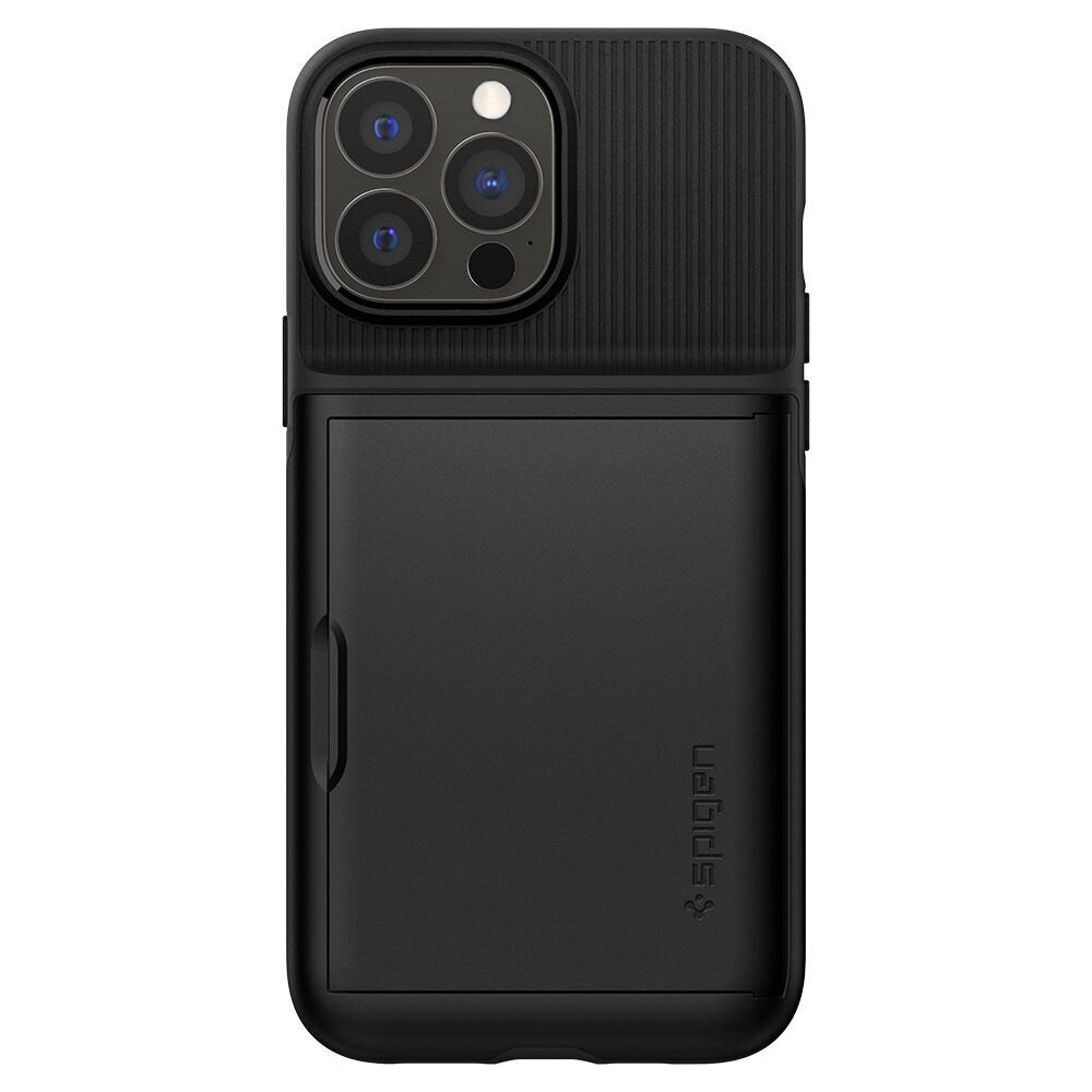 Spigen Slim Armor CS Case Cover for iPhone 13 Pro Armor Cover Card Wallet Black цена и информация | Telefoni kaaned, ümbrised | kaup24.ee