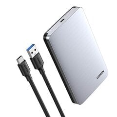 Ugreen pocket enclosure for 2.5 &#39;&#39; SATA 3.0 6Gbps hard disk gray + cable USB - USB Type C 0.5m (CM300) цена и информация | Адаптеры и USB-hub | kaup24.ee