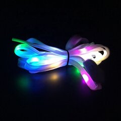 Шнурки Goodbuy со светодиодной подсветкой белого цвета цена и информация | Уход за одеждой и обувью | kaup24.ee