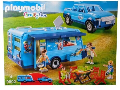 Playmobil 9502 - Pickup With Caravan Family Fun цена и информация | Klotsid ja konstruktorid | kaup24.ee