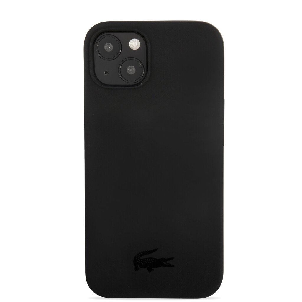 Lacoste Liquid Silicone Glossy Printing Logo Case for iPhone 13 mini Black hind ja info | Telefoni kaaned, ümbrised | kaup24.ee