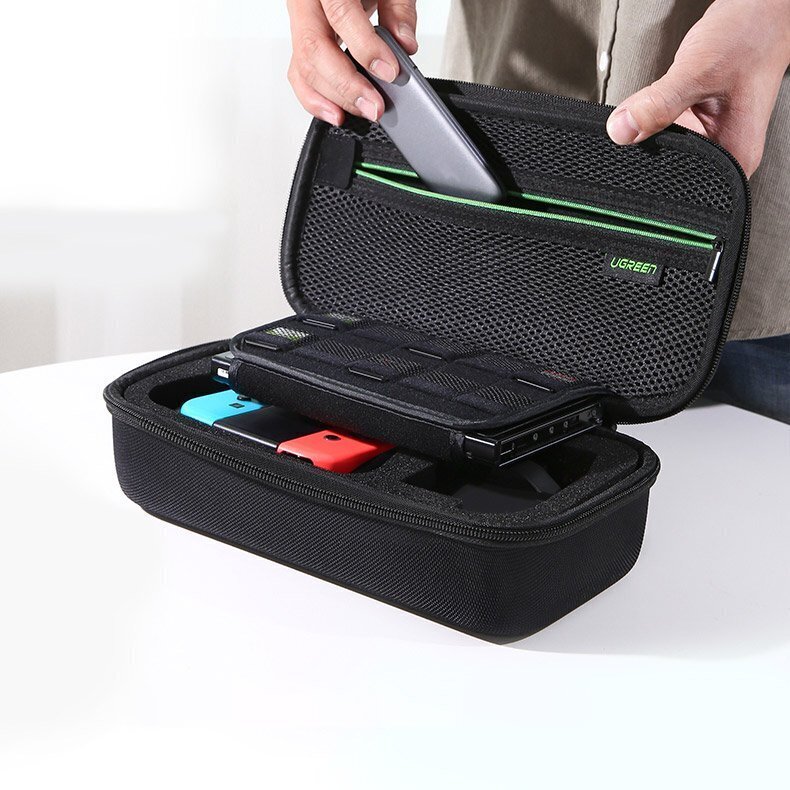 Ugreen case box for Nintendo Switch and accessories S 26.5 x 10 x 13.5 cm black (50275 LP145) цена и информация | Mängukonsoolide lisatarvikud | kaup24.ee