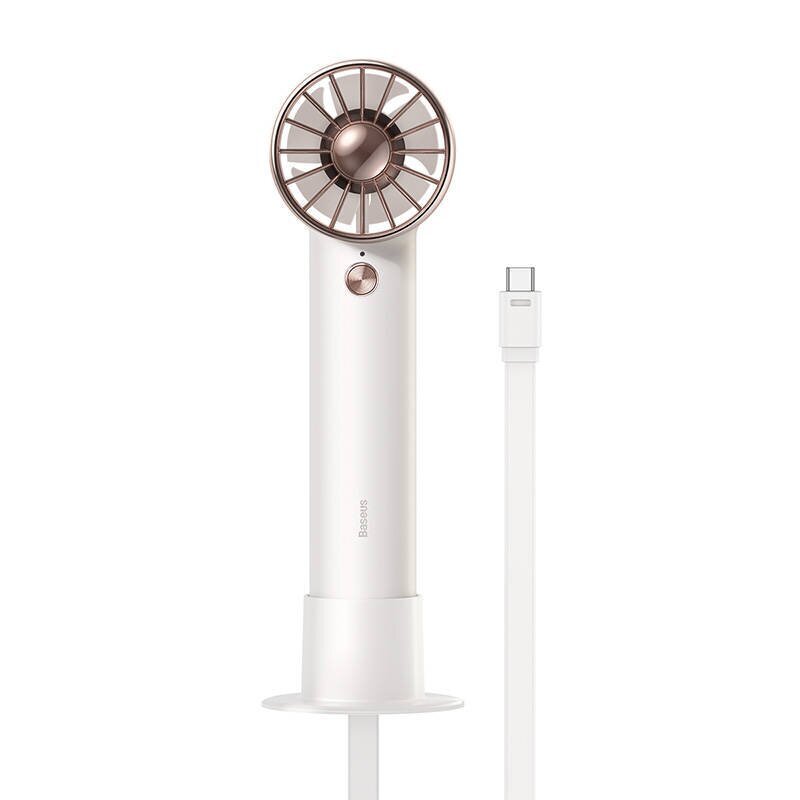 Baseus Flyer Turbine portable hand fan + USB-C cable (white) цена и информация | Ventilaatorid | kaup24.ee