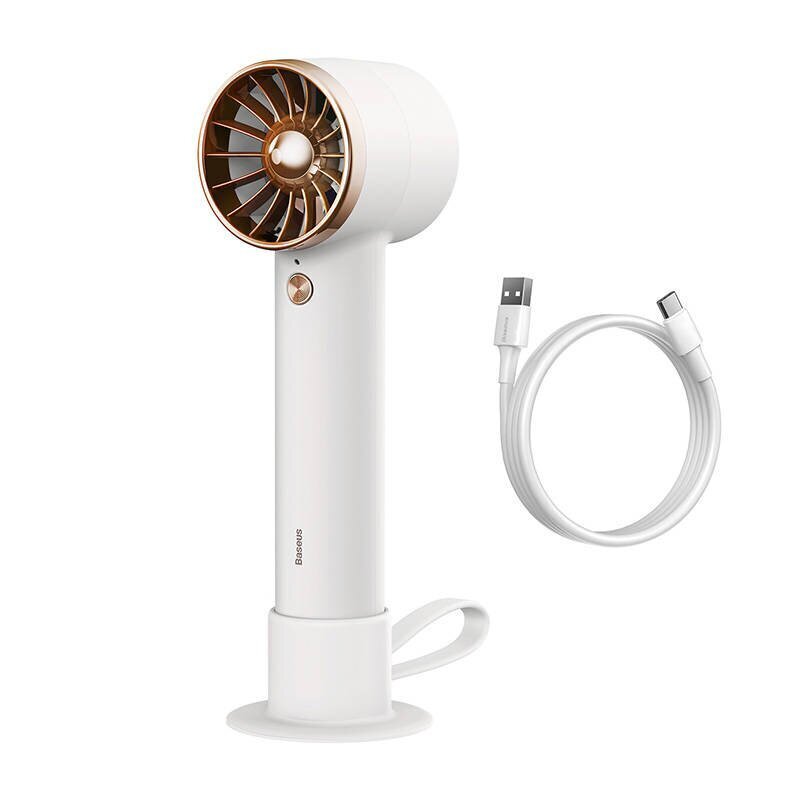 Baseus Flyer Turbine portable hand fan + USB-C cable (white) hind ja info | Ventilaatorid | kaup24.ee