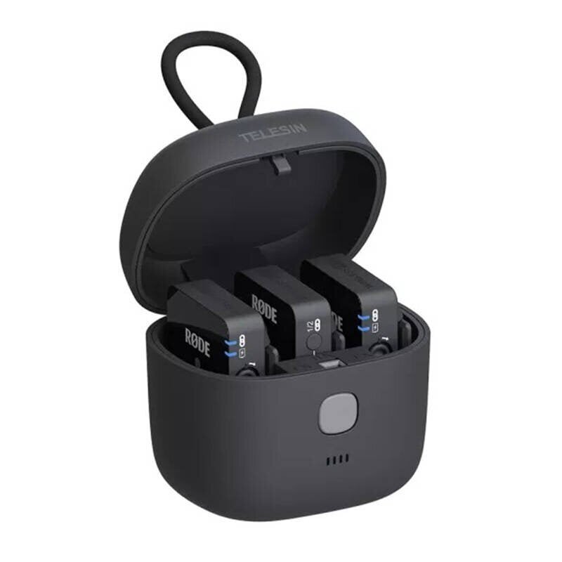 TELESIN Charging Box with 4000mAh Built-in Battery for Rode Wireless GO I II Microphone (TE-WMB-001) цена и информация | Akupangad | kaup24.ee