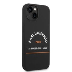 Karl Lagerfeld Rue St Gullaume Case for iPhone 14 Plus Black цена и информация | Чехлы для телефонов | kaup24.ee