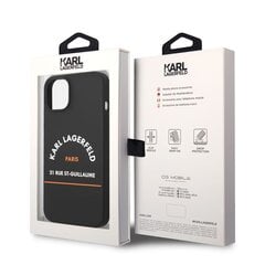 Karl Lagerfeld Rue St Gullaume Case for iPhone 14 Plus Black цена и информация | Чехлы для телефонов | kaup24.ee