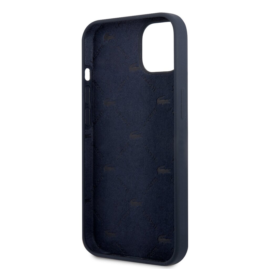 Lacoste Liquid Silicone Glossy Printing Logo Case for iPhone 13 Navy цена и информация | Telefoni kaaned, ümbrised | kaup24.ee