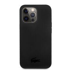 Lacoste Liquid Silicone Glossy Printing Logo Case for iPhone 13 Pro Black цена и информация | Чехлы для телефонов | kaup24.ee