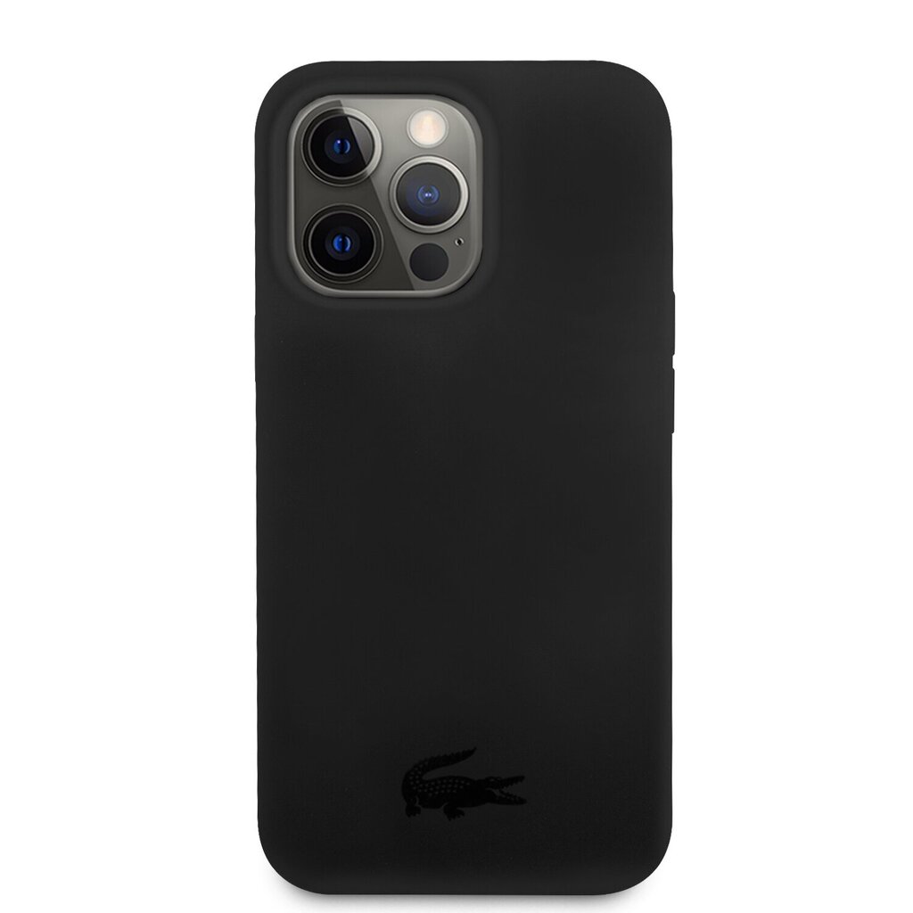 Lacoste Liquid Silicone Glossy Printing Logo Case for iPhone 13 Pro Black hind ja info | Telefonikaaned ja ümbrised | kaup24.ee