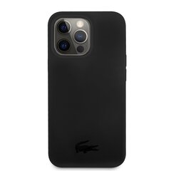 Lacoste Liquid Silicone Glossy Printing Logo Case for iPhone 13 Pro Max Black hind ja info | Lacoste Mobiiltelefonid, foto-, videokaamerad | kaup24.ee