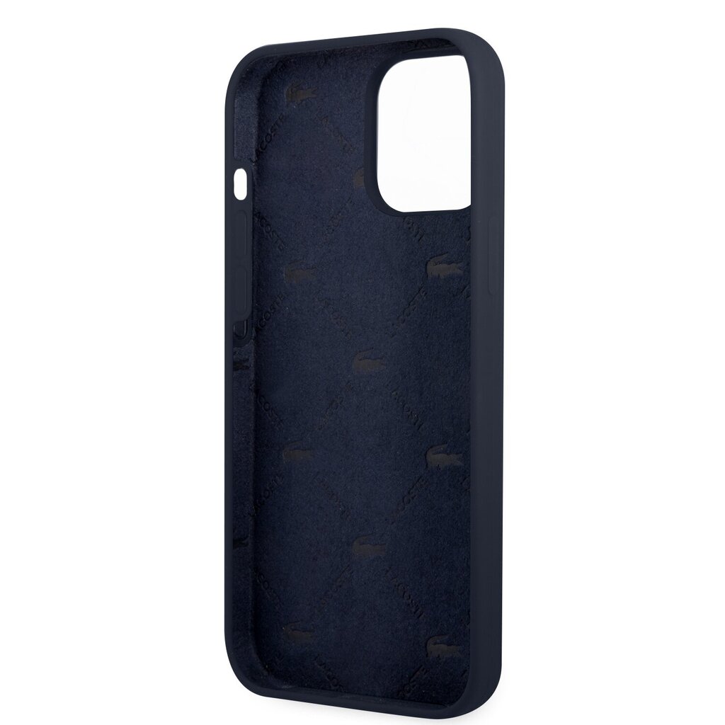 Lacoste Liquid Silicone Glossy Printing Logo Case for iPhone 13 Pro Max Navy hind ja info | Telefoni kaaned, ümbrised | kaup24.ee