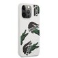 Lacoste Liquid Silicone Allover Pattern Case for iPhone 13 Pro White hind ja info | Telefoni kaaned, ümbrised | kaup24.ee