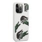 Lacoste Liquid Silicone Allover Pattern Case for iPhone 13 Pro Max White цена и информация | Telefoni kaaned, ümbrised | kaup24.ee