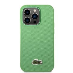 Lacoste Iconic Petit Pique Logo Case for iPhone 14 Pro Green hind ja info | Lacoste Mobiiltelefonid, foto-, videokaamerad | kaup24.ee