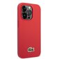 Lacoste Iconic Petit Pique Logo Case for iPhone 14 Pro Red hind ja info | Telefoni kaaned, ümbrised | kaup24.ee