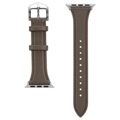 Spigen Cyrill Kajuk Apple Watch Leather Strap 4/5/6/7/8 / SE 40/41 mm khaki цена и информация | Аксессуары для смарт-часов и браслетов | kaup24.ee