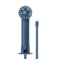 Baseus Flyer Turbine portable hand fan + USB-C cable (blue) цена и информация | Вентиляторы | kaup24.ee