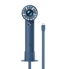 Baseus Flyer Turbine portable hand fan + USB-C cable (blue) цена и информация | Вентиляторы | kaup24.ee