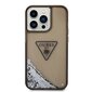 Guess PC/TPU Liquid Glitter Triangle Logo Case for iPhone 14 Pro Max Black цена и информация | Telefoni kaaned, ümbrised | kaup24.ee