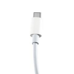 Maxlife MXUC-05 cable USB-C - USB-C 1,0 m 100W white hind ja info | Mobiiltelefonide kaablid | kaup24.ee