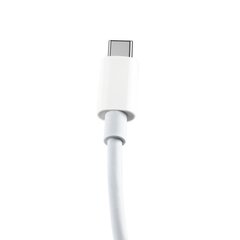 Maxlife MXUC-05 cable USB-C - USB-C 2,0 m 100W white hind ja info | Mobiiltelefonide kaablid | kaup24.ee
