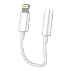 Vipfan L07 Lightning to mini jack 3.5 мм AUX cable, 10cм (white) цена и информация | Кабели для телефонов | kaup24.ee