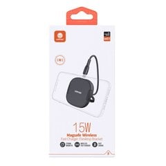 Magsafe Vipfan W01 wireless inductive charger, 15W (black) hind ja info | Mobiiltelefonide laadijad | kaup24.ee