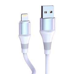 USB to Lightning cable Vipfan Colorful X08, 3A, 1.2m (white) hind ja info | Mobiiltelefonide kaablid | kaup24.ee