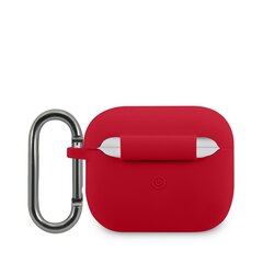 Lacoste Liquid Silicone Glossy Printing Logo Case for Airpods 3 Red цена и информация | Аксессуары для наушников | kaup24.ee