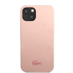 Lacoste Liquid Silicone Glossy Printing Logo Case for iPhone 13 Pink цена и информация | Чехлы для телефонов | kaup24.ee