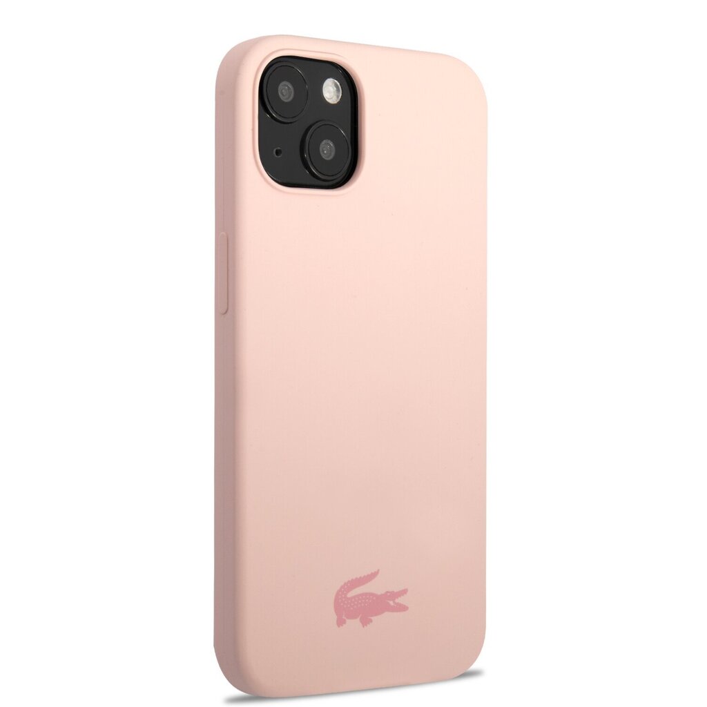 Lacoste Liquid Silicone Glossy Printing Logo Case for iPhone 13 Pink цена и информация | Telefoni kaaned, ümbrised | kaup24.ee