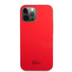 Lacoste Liquid Silicone Glossy Printing Logo Case for iPhone 13 Pro Red цена и информация | Чехлы для телефонов | kaup24.ee