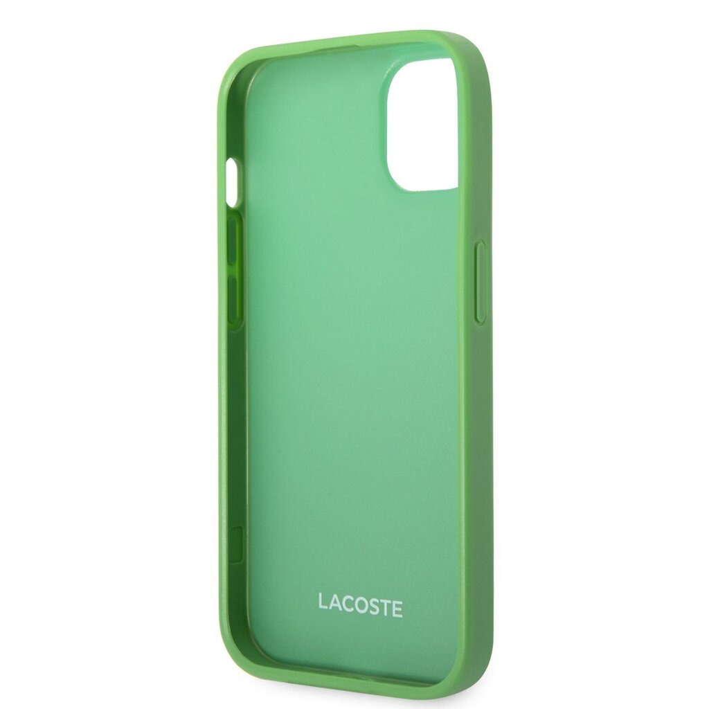 Lacoste Iconic Petit Pique Logo Case for iPhone 14 Plus Green цена и информация | Telefoni kaaned, ümbrised | kaup24.ee