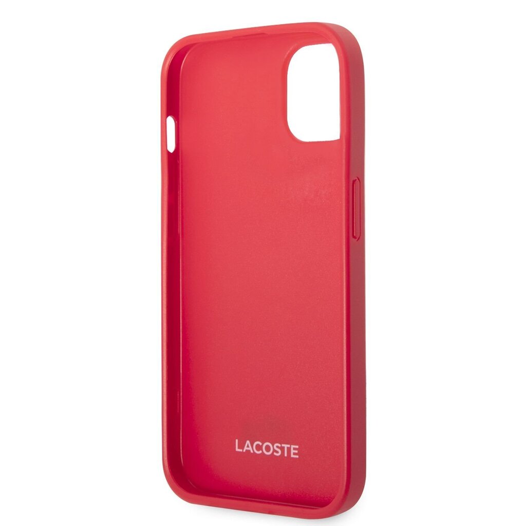 Lacoste Iconic Petit Pique Logo Case for iPhone 14 Plus Red цена и информация | Telefoni kaaned, ümbrised | kaup24.ee