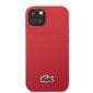 Lacoste Iconic Petit Pique Logo Case for iPhone 14 Plus Red цена и информация | Telefoni kaaned, ümbrised | kaup24.ee