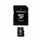 Mälukaart Intenso - Micro SDXC 64GB Class10 + adapter цена и информация | Mobiiltelefonide mälukaardid | kaup24.ee