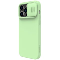 Nillkin CamShield Silky Magnetic Silicone Case for Apple iPhone 14 Pro Green цена и информация | Чехлы для телефонов | kaup24.ee