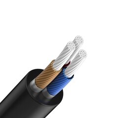 Devia cable Ipure audio jack 3,5 мм - USB-C 1 м black цена и информация | Кабели для телефонов | kaup24.ee