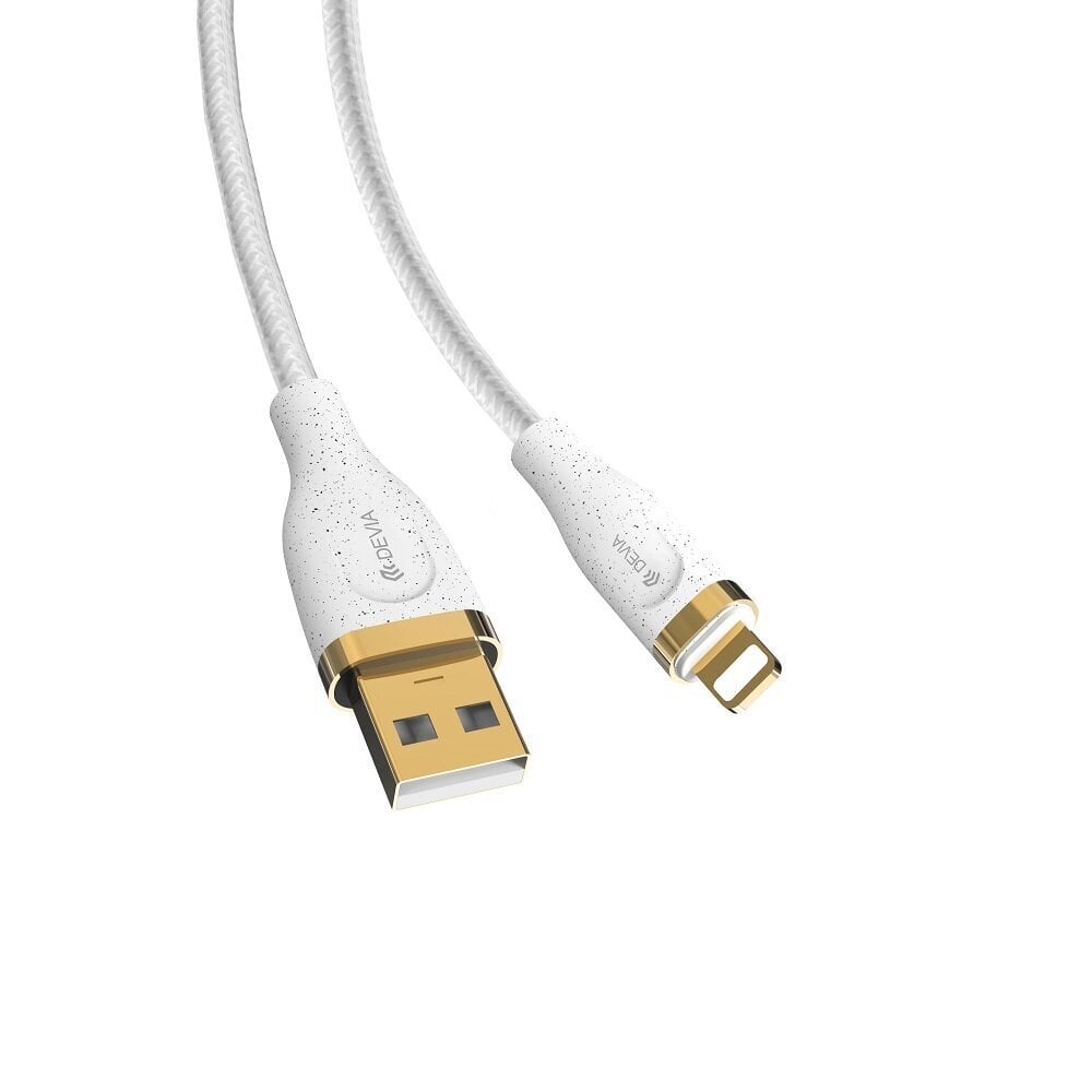 Devia cable Star USB - Lightning 1,5 m 2,4A white hind ja info | Mobiiltelefonide kaablid | kaup24.ee